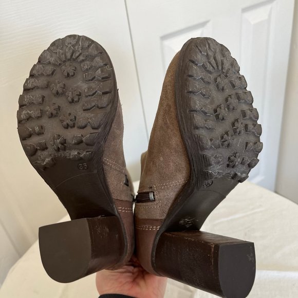 Rebels Suede Leather Heeled Ankle Boots - Picture 5 of 7